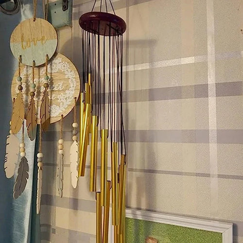 12-Tube Aluminum Wind Chimes — Boho Garden & Patio Decor