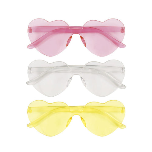 3 Pack Heart Shaped Glasses