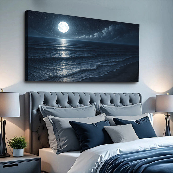 Beach Shoreline Coastal Wall Art | Premium Gallery Canvas