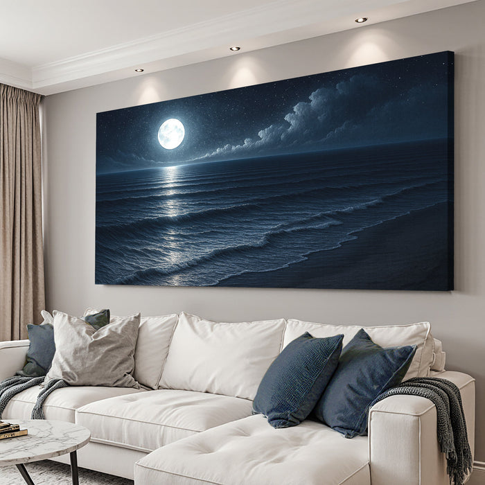 Beach Shoreline Coastal Wall Art | Premium Gallery Canvas