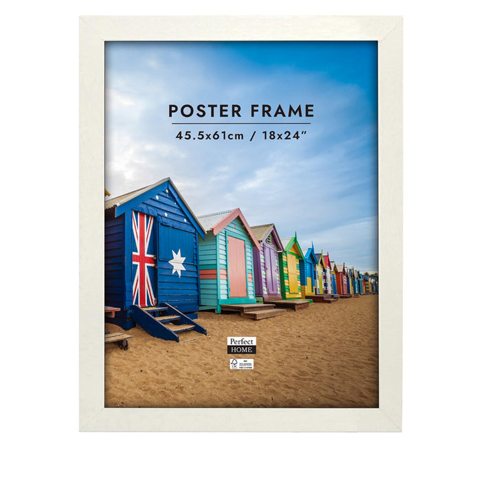 Brighton 18x24 Inch Poster Frame White FSC Mix