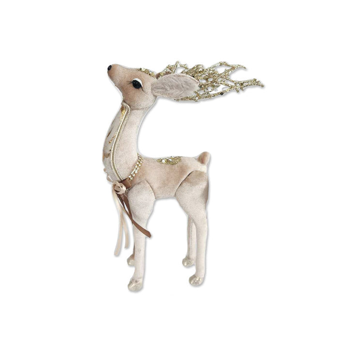 Champagne Reindeer 13X5X29cm