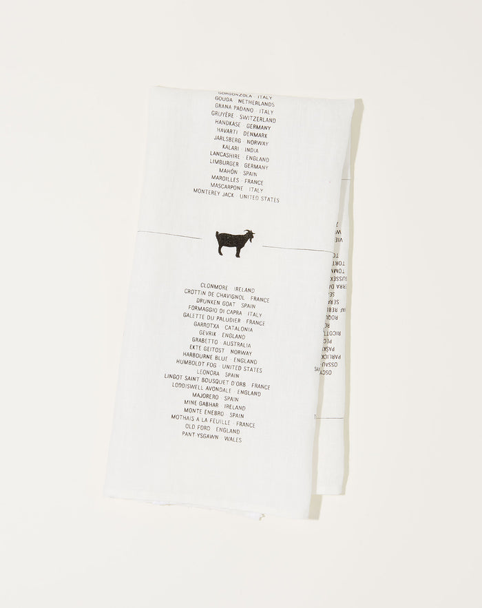 Sir Madam Cheese List Tea Towel