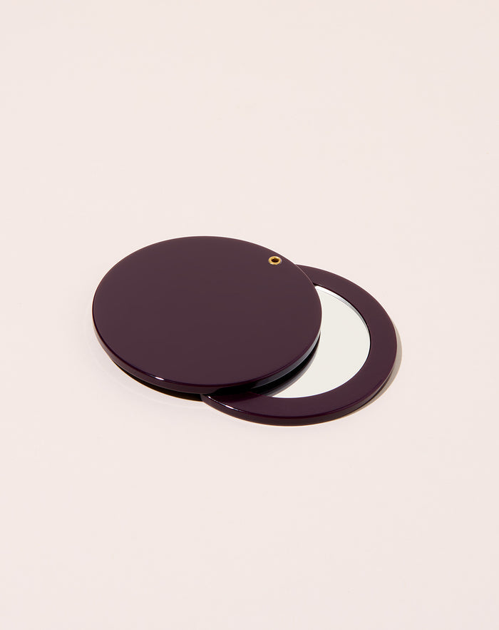 Machete Circle Mirror in Royal Peony
