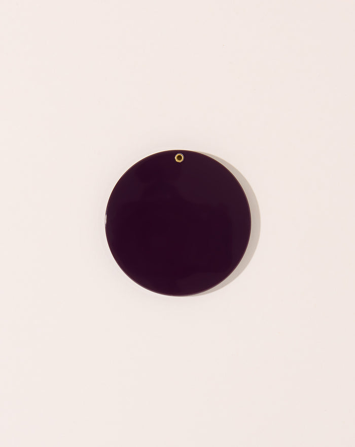 Machete Circle Mirror in Royal Peony