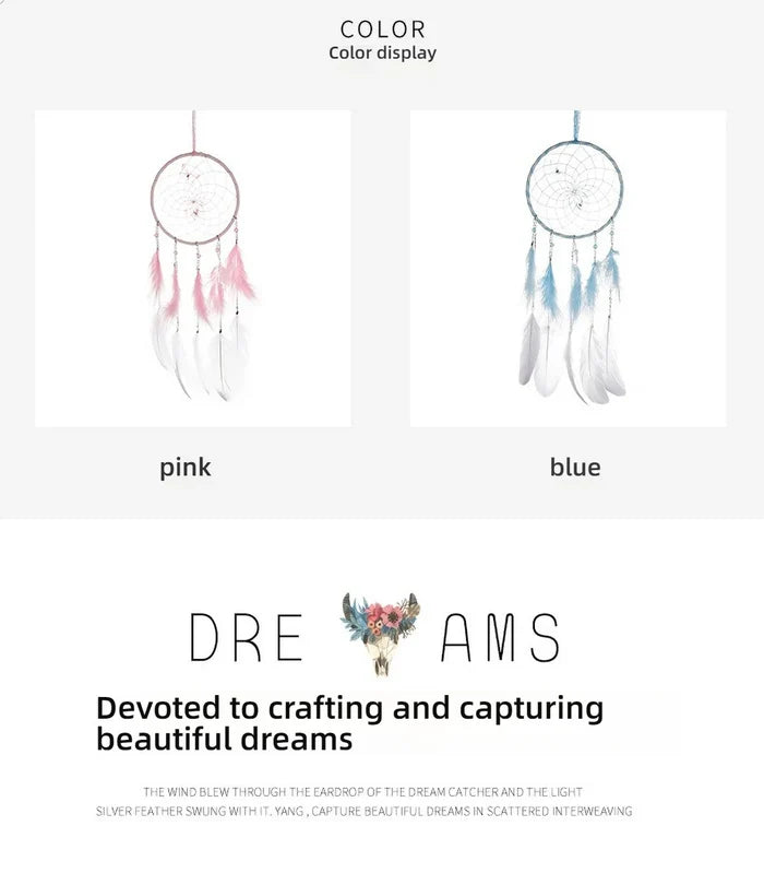 Colorful Boho Butterfly Dreamcatcher | Handmade Wind Chime Room Hanging