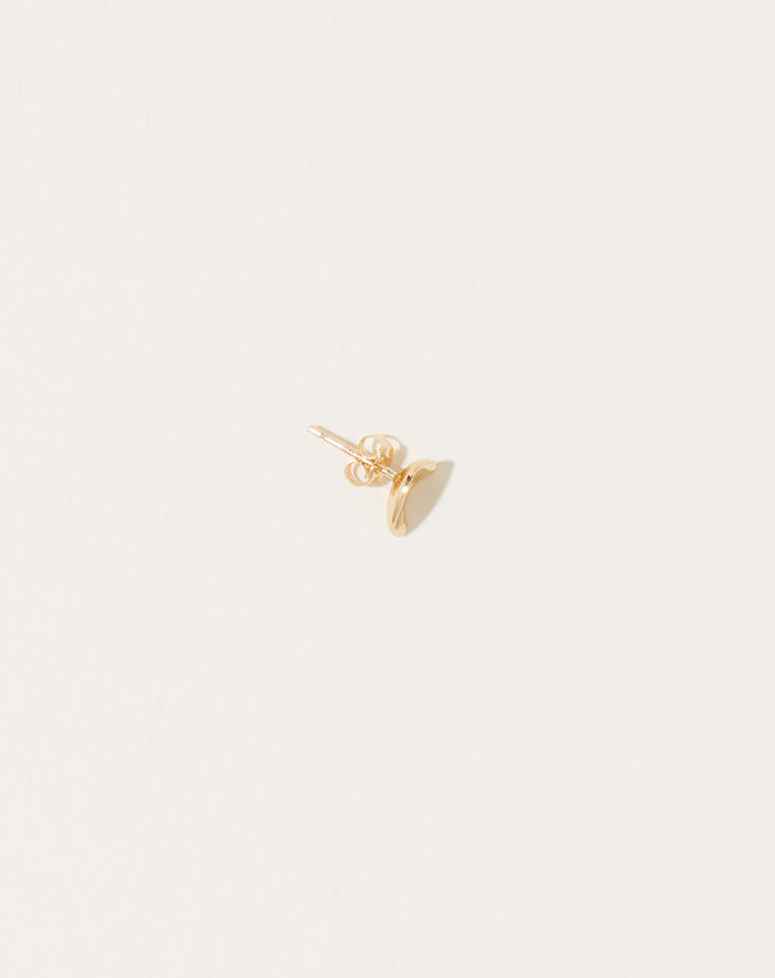 Quarry Concave Earring in Gold
