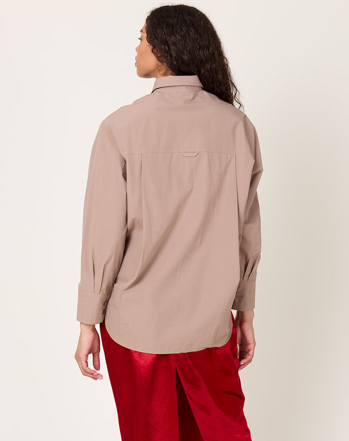 Maria McManus Covered Placket Tunic Shirt in Mouseback