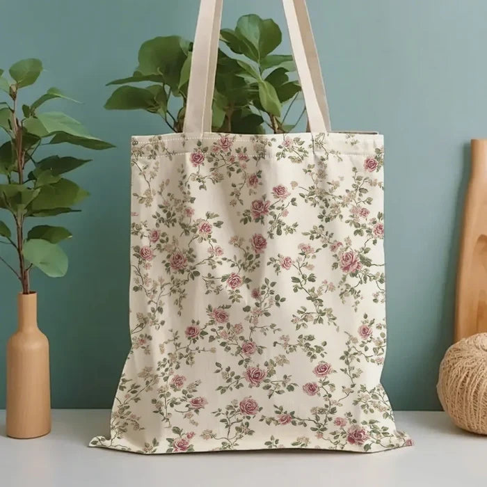 Floral Print Tote Bag — Boho Everyday Carry