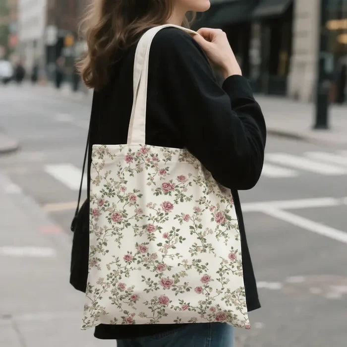 Floral Print Tote Bag — Boho Everyday Carry