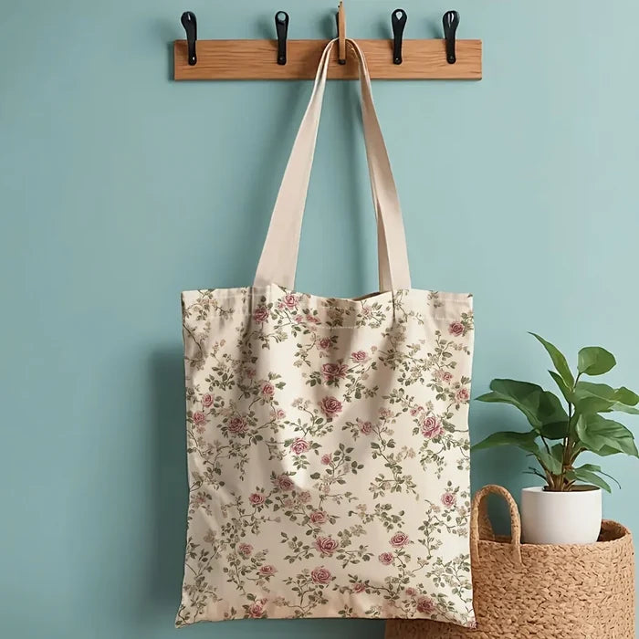 Floral Print Tote Bag — Boho Everyday Carry