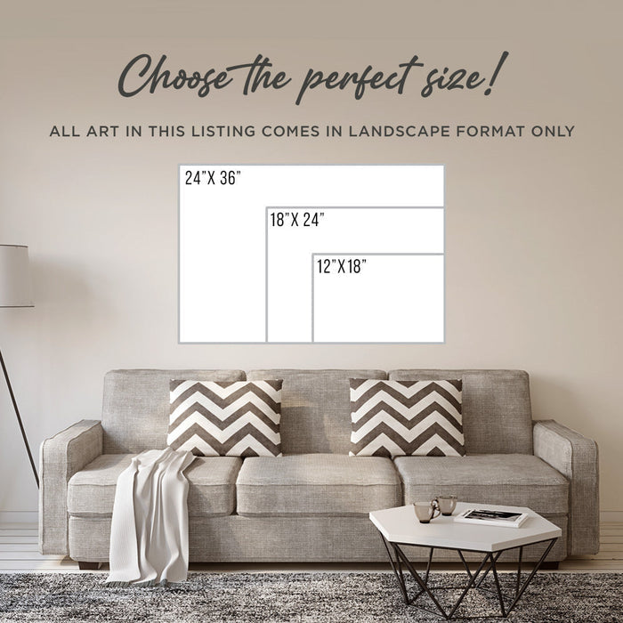 Foggy Autumn Lake View Canvas Wall Art | Atmospheric Nature Print