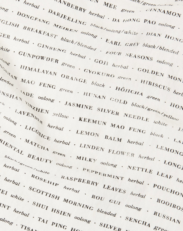 Sir Madam Tea List Tea Towel
