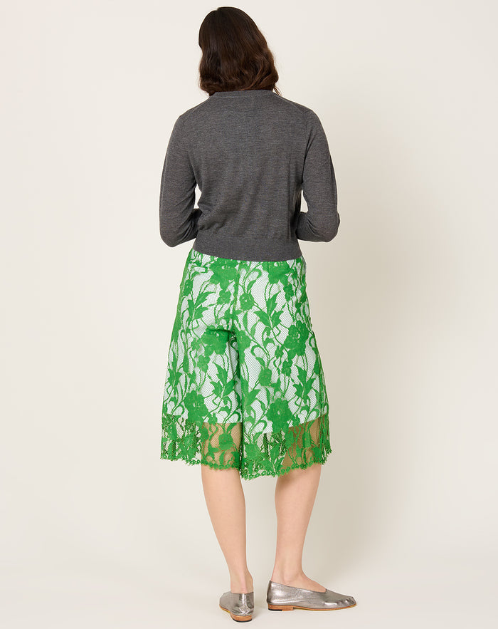TOGA Archives Lace Cullotes in Light Green