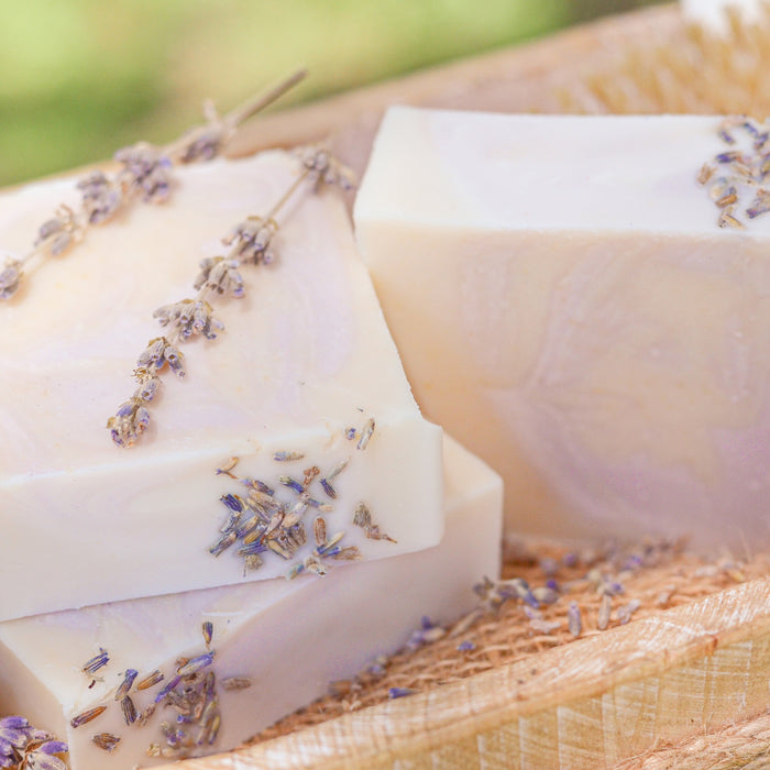 Lavender + Mint Bar — Handmade Tallow & Goat Milk Soap