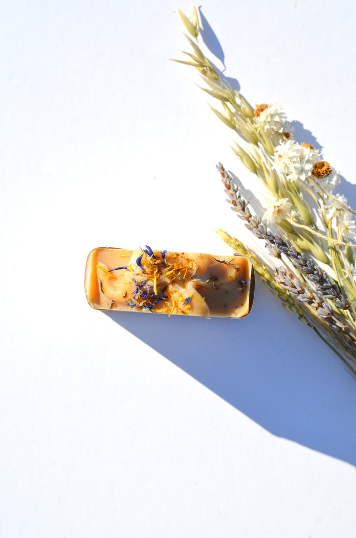 Lemon + Honey + Poppy Seed Bar — Handmade Tallow & Goat Milk Soap