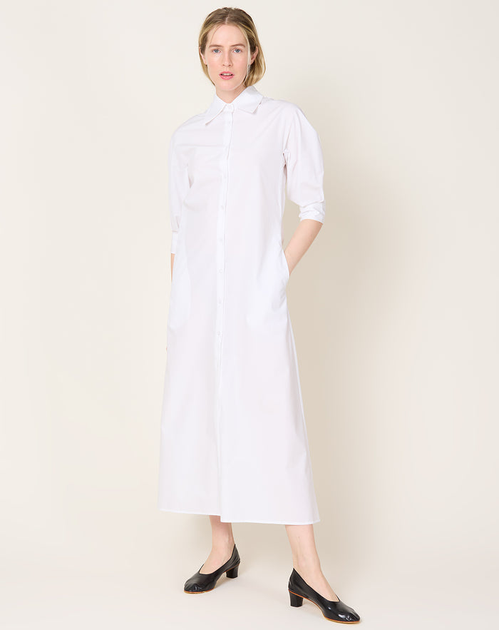 Kallmeyer Marla Dolman Shirtdress in White
