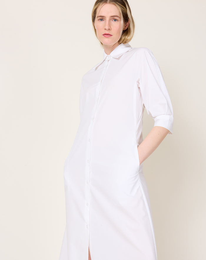 Kallmeyer Marla Dolman Shirtdress in White