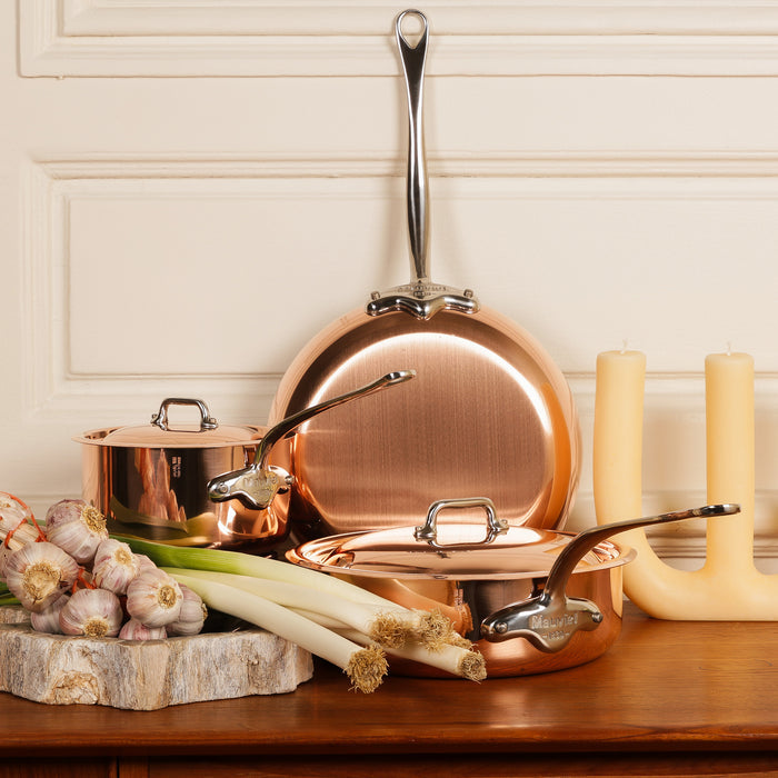 Mauviel M'Heritage M'150 S Copper Frying Pan With Cast Stainless Steel Handle - Mauviel1830