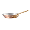 Mauviel M'MINIS copper frying pan with brass handle, 4.7-inch round cookware for stovetop use