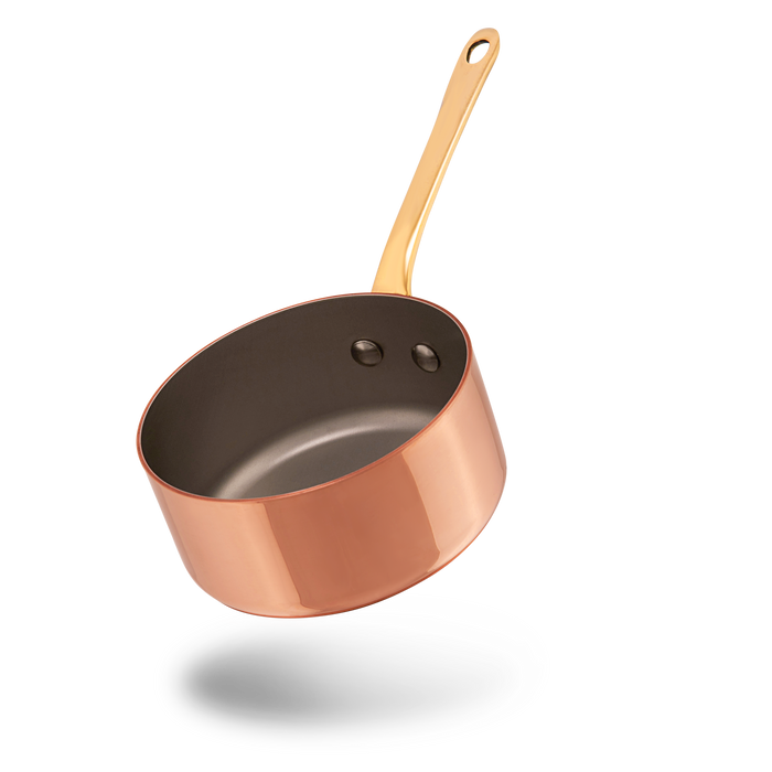 Mauviel M'MINIS Copper Saute Pan With Brass Handles, 2.7-In - Mauviel1830