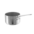 Mauviel M'MINIS sauce pan with stainless steel handle, 2.7-inch diameter, ideal for small cooking tasks and sauces.