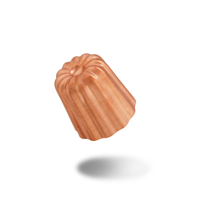 Mauviel M'Passion 6-Piece Copper Tinned Canele Mold Set, 1.8-In - Mauviel1830