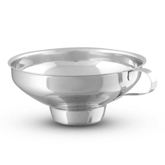 Mauviel M'PASSION stainless steel jam funnel, 5.1-inch, kitchen accessory for canning and jam preparation.