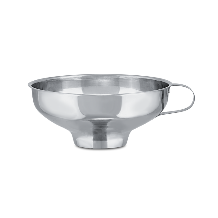 Mauviel M'PASSION stainless steel jam funnel, 5.1-inch, kitchen accessory for canning and jam preparation.