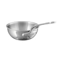 Mauviel M'URBAN 4 Tri-Ply stainless steel chef pan with cast stainless steel handle, ideal for versatile cooking and professional kitchens.