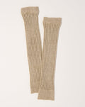 Nishiguchi Kutsushita Memeri Cashmere Cotton Arm & Leg Warmers in Beige