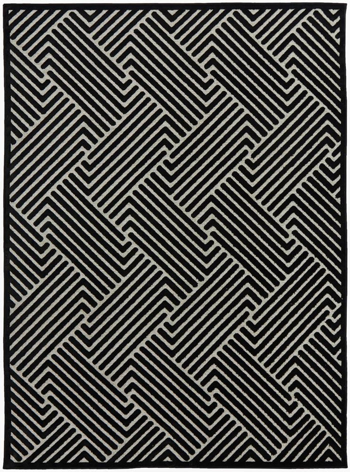 Miami Black and Gold Rug