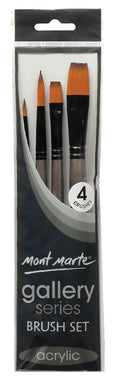 M.M. Gallery Series Brush Set Acrylic 4pce 6