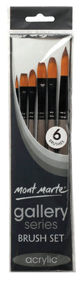 M.M. Gallery Series Brush Set Acrylic 6pce 2