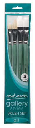 M.M. Gallery Series Brush Set Oils 4pce
