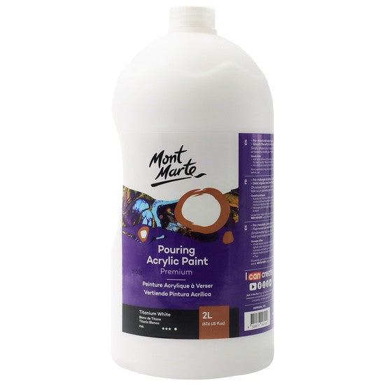 M.M. Pouring Acrylic 2L - Titanium White