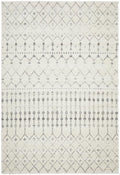 Monochrome Trellis Silver Rug