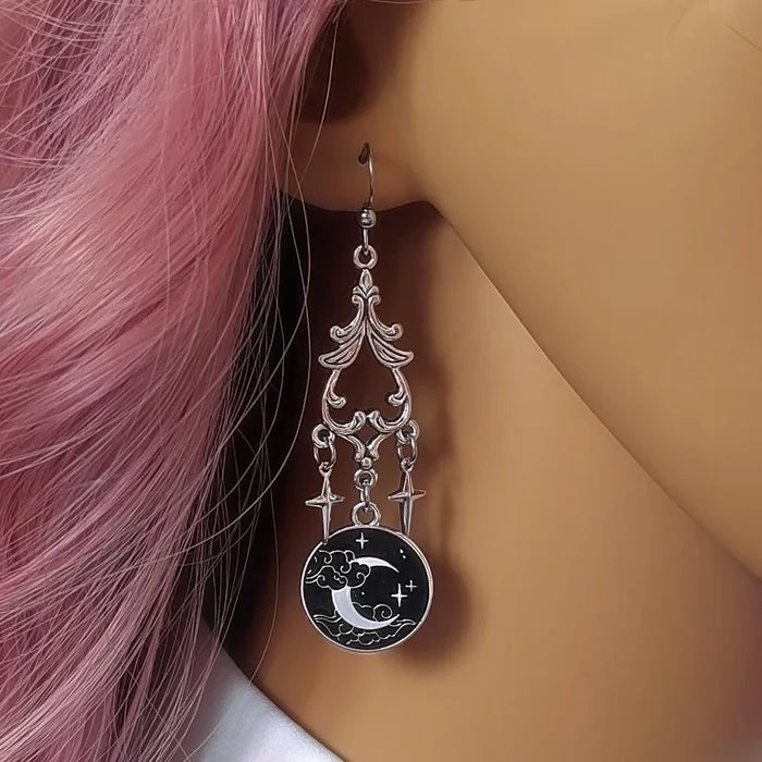 Moon Magic Gothic Drop Earrings
