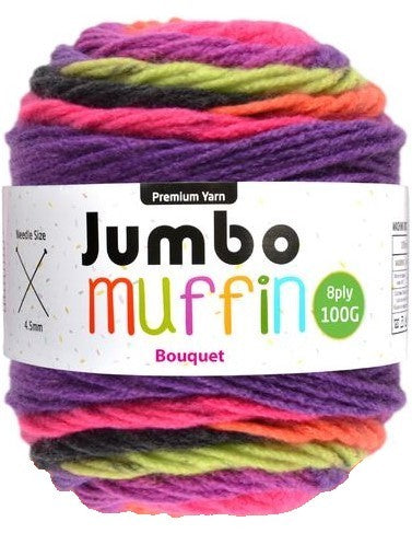 Muffin Yarn 8ply 200g Bouquet