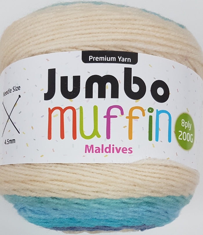 Muffin Yarn 8ply 200g Maldives