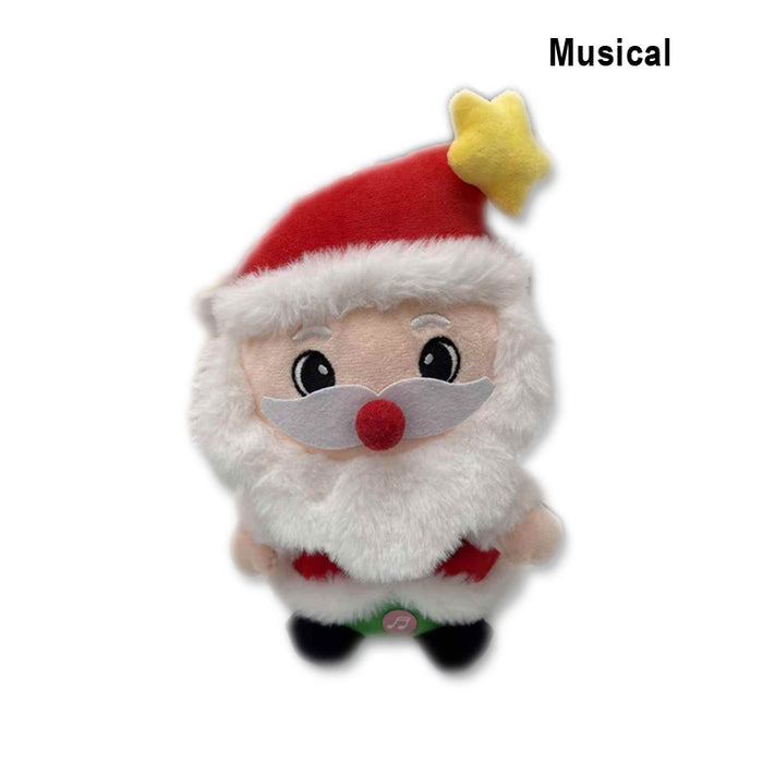 Musical Sitting Santa 14X23cm