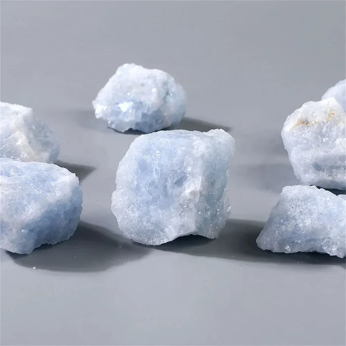 Natural Angelite Crystal Stone | Healing Reiki Angel Stone (Multiple Sizes)