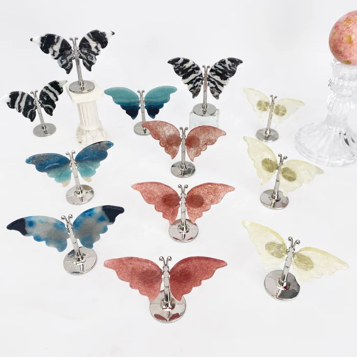 Natural Crystal Butterfly Figurine