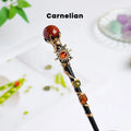 Natural Crystal Magic Wand — Sunflower Fairy Wand with Gemstone Ball