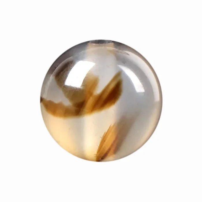 Natural White Grass Agate Beads | 4A Grade Crystal Beads for DIY Jewelry Making