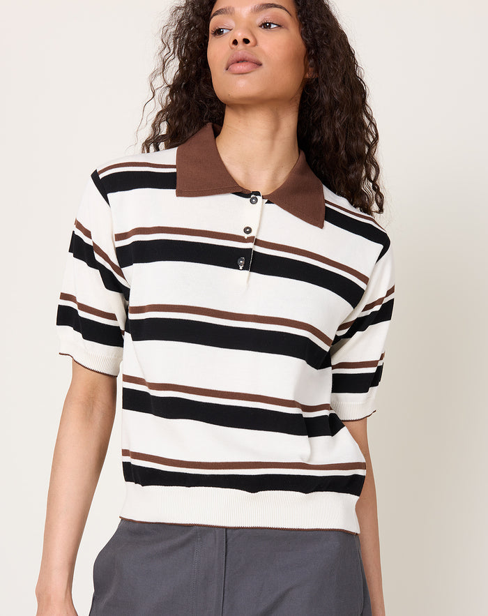 Cordera Organic Cotton Striped Polo