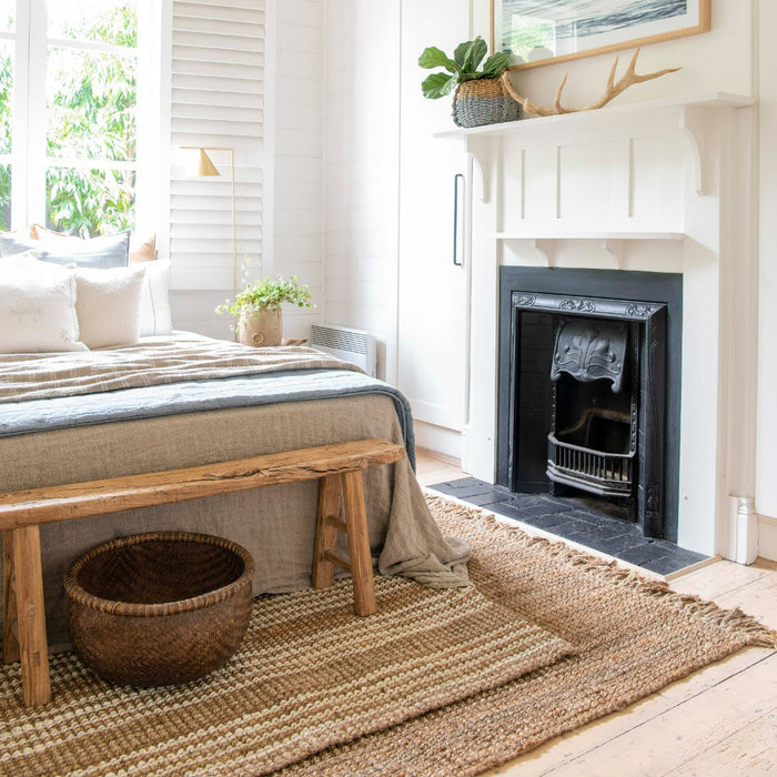 Osbourne stripe jute runner