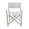 Outdoor Aluminium Directors Chair | White