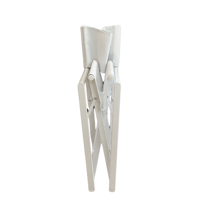 Outdoor Aluminium Directors Chair | White