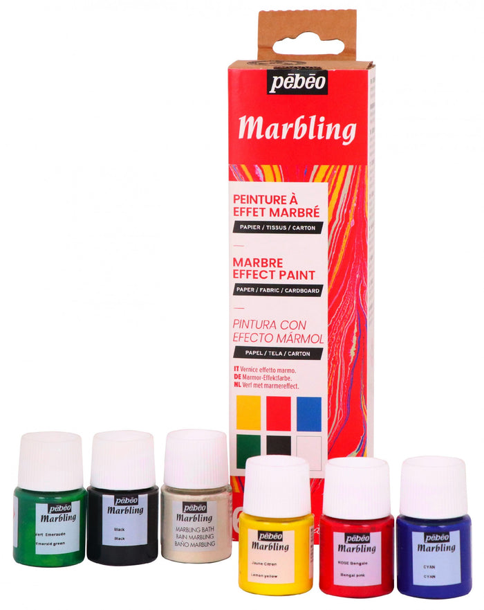 Pebeo Marbling Effect Paint 6X20ml
